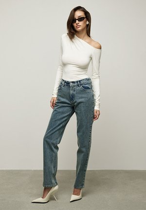 LA MANIA EVERYDAY - Jeansy Straight Leg - blue