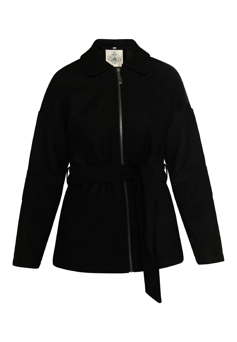 dreimaster Mantel zwart