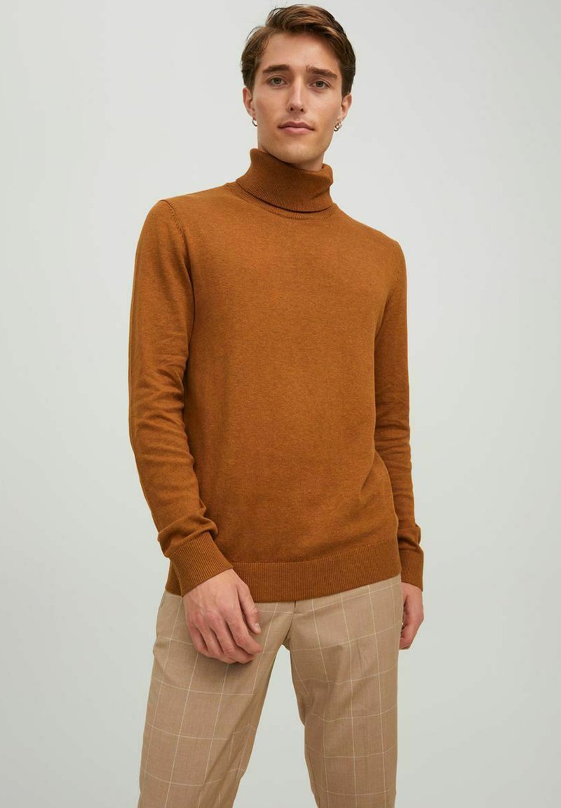 Jack & Jones JJEEMIL ROLL NECK - Trui - rubber