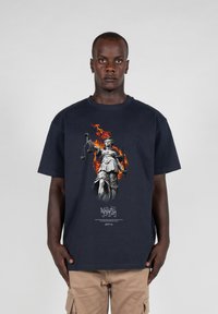 MJ Gonzales JUSTITIA  HEAVY  - Printtipaita - navy