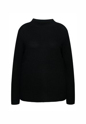 Ulla Popken, LONG SLEEVE RHINESTONE - Pullover - black