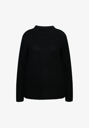 Ulla Popken, LONG SLEEVE RHINESTONE - Pullover - black