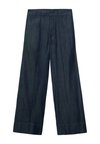 MIT ZIERNÄHTEN - Wide Leg - blue