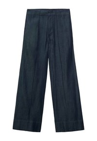 MIT ZIERNÄHTEN - Wide leg - blue