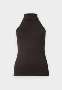 SLIM SLEEVELESS TURTLENECK  - Toppi - dark brown