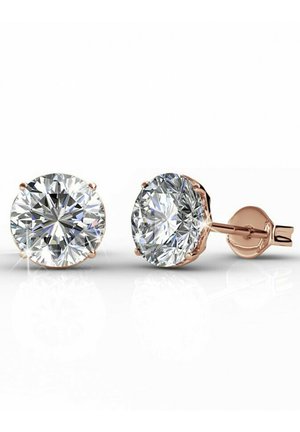 KRISTINE - Oorbellen - couleur or rose / cristal