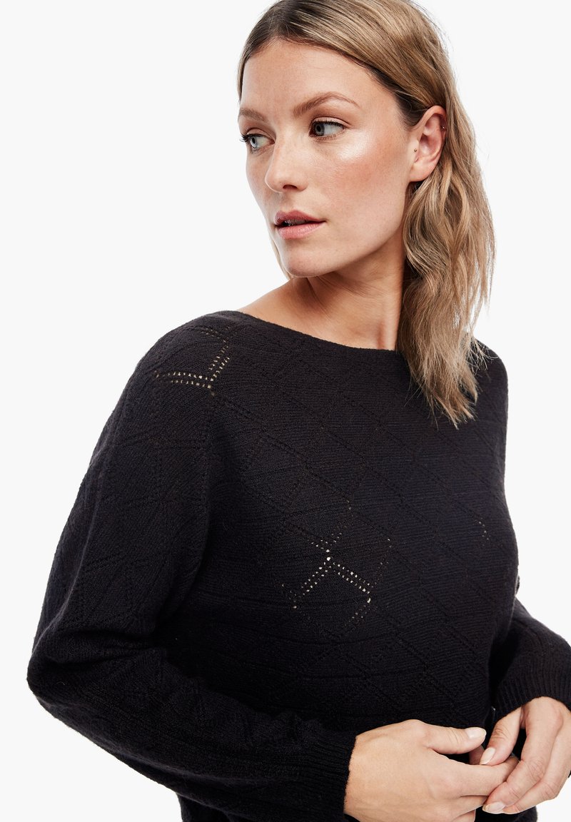 Damen Strickjacken | s.Oliver Strickpullover black/schwarz - TR87586 Damen Strickjacken | s.Oliver Strickpullover black/schwarz - TR87586