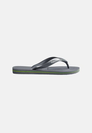 Havaianas HAVAIANAS FLIP FLOP BRASIL LOGO - Medencei cipő - steel grey