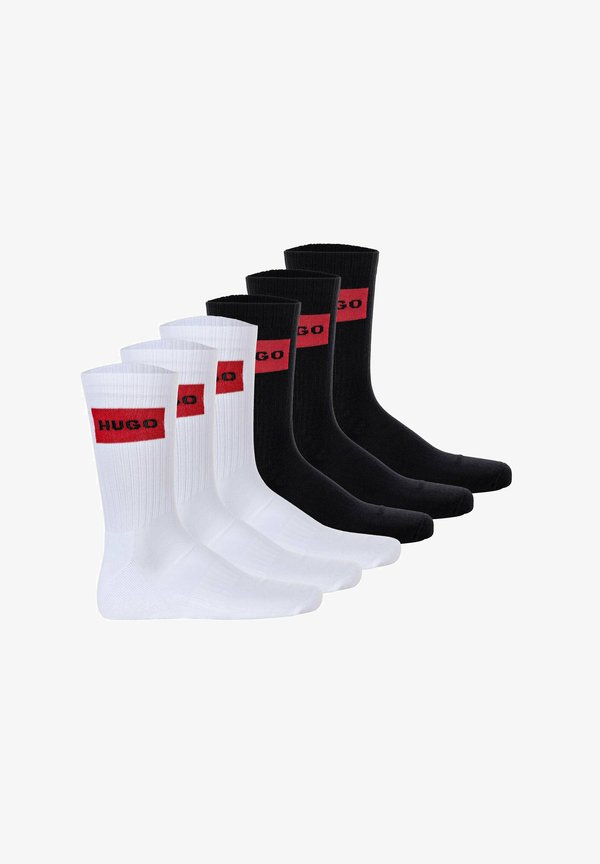 6ER PACK - Socks - schwarz weiß
