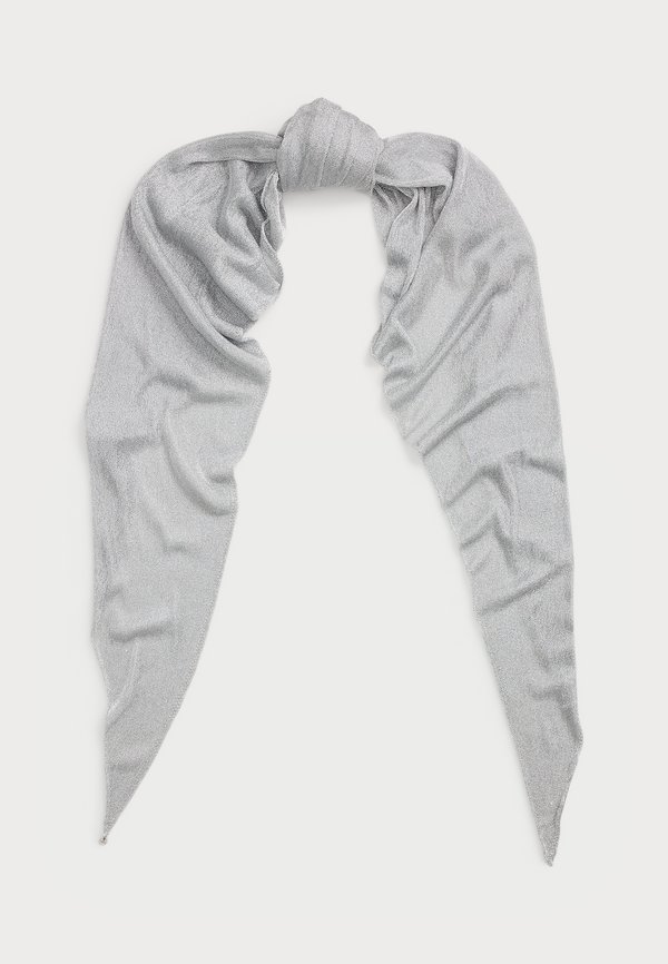 METALLICTK! KNIT DIAMOND SCARF - Foulard - light pewter