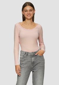 QS Langarmshirt - perlmuttrosa