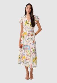 Forever New JACQUELINE PUFF SLEEVE TIERED MIDI - Koktel haljina / svečana haljina - multi-coloured