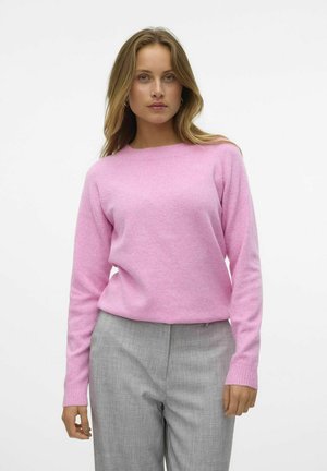 VMDOFFY LS O-NECK NOOS - Džemper - fuchsia pink