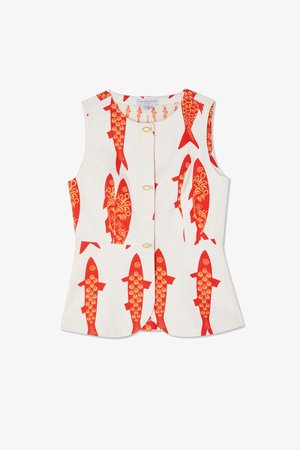 Never Fully Dressed MARINA SOL WAISTCOAT - Veste - white