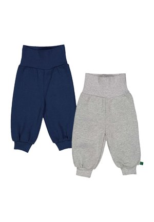 2ER PACK - Trainingsbroek - navy pale greymarl