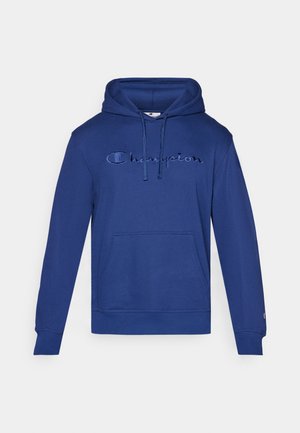 Champion ICONS HOODIE WITH LARGE TONAL LOGO - Sweat à capuche - dark blue