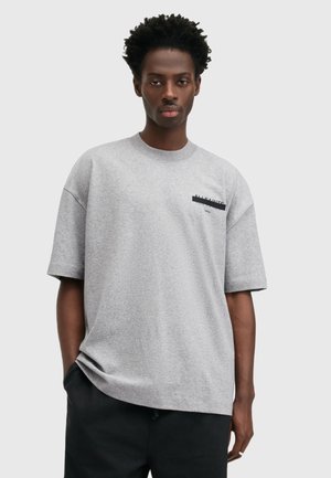 REDACT - Print T-shirt - grey marl