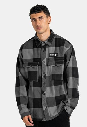 FREEMAN SHIRT - Shirt - check black-grey