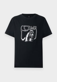 COOPERATION - Μπλουζάκι με στάμπα - black