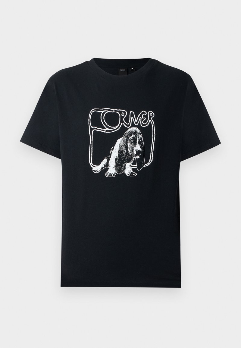 Former T-shirt print zwart