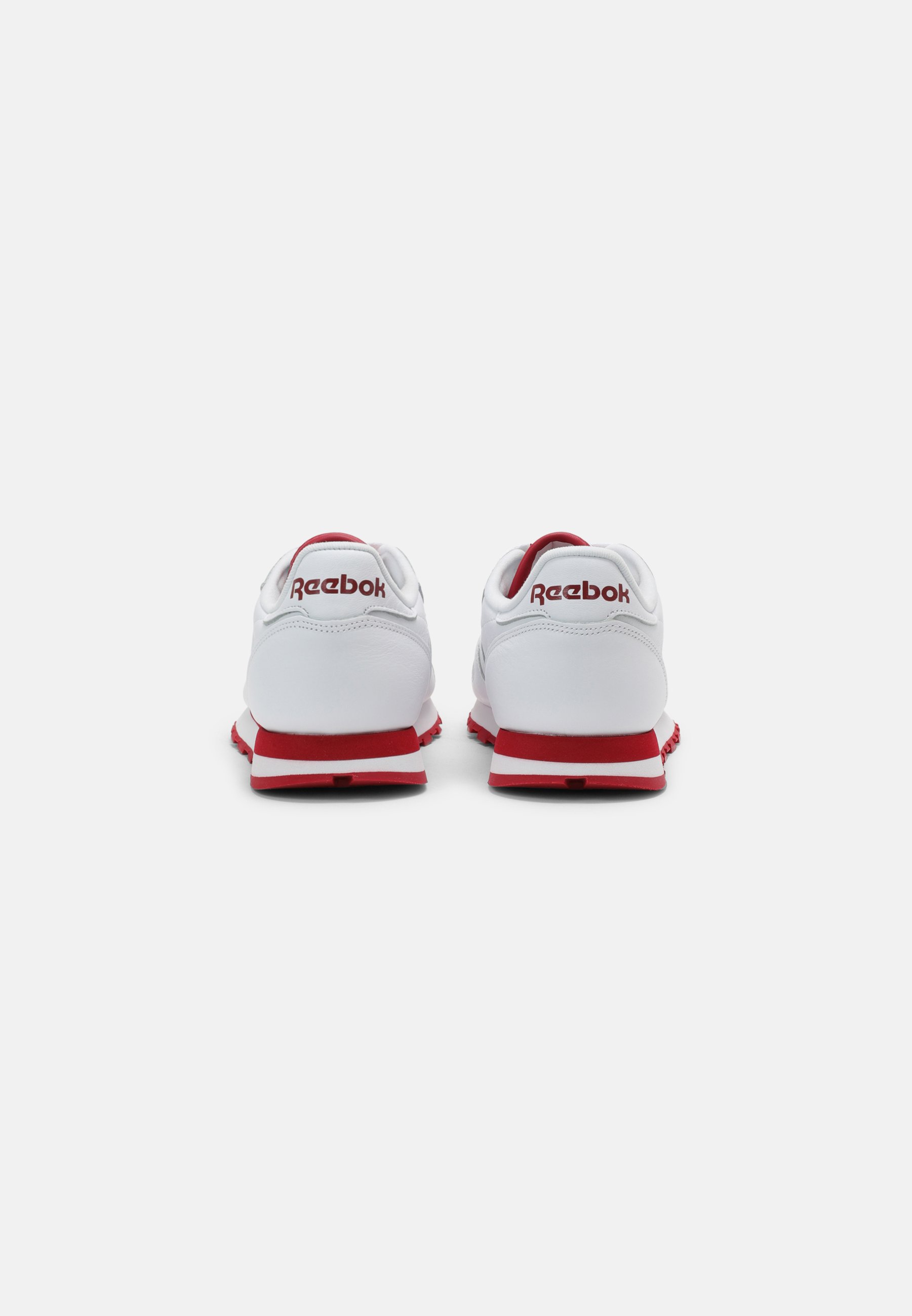 Reebok Classic CL LTHR UNISEX - Sneaker low - white/flash red/weiß -  Zalando.de