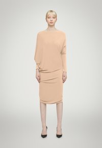 Wolford CREPE JERSEY - Jerseyklänning - almond