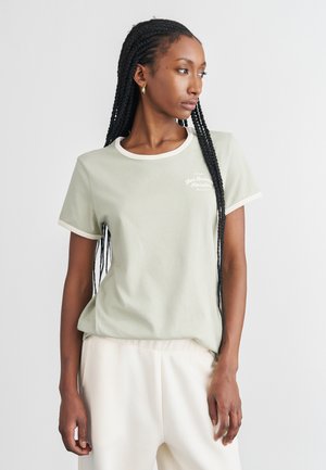 LINEAR HERITAGE RINGER - Apdrukāts T-krekls - green