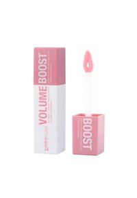 Lucidalabbra in un contenitore quadrato rosa con accenti bianchi. Include un applicatore rosa con punta in spugna per un'applicazione uniforme.