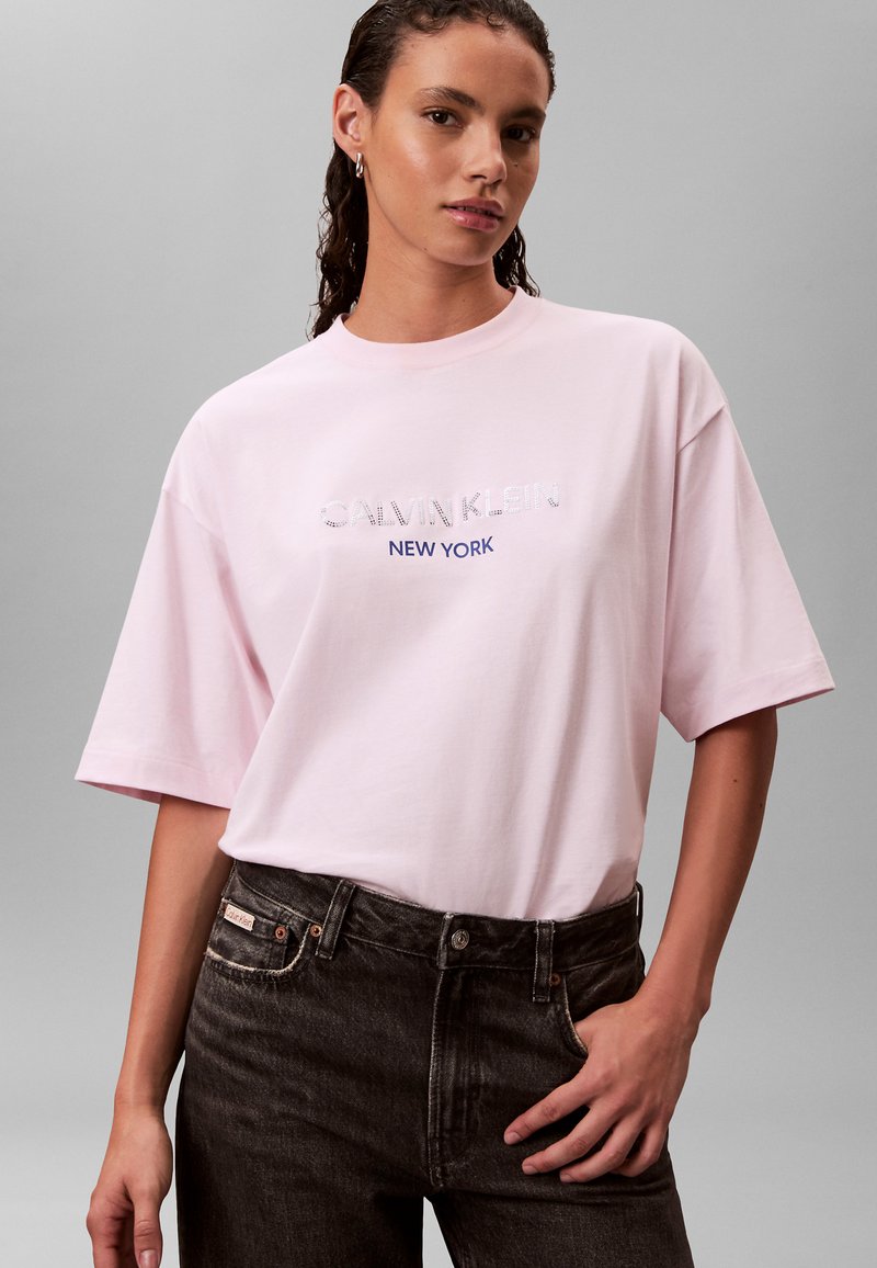 Koton Maglietta Donna Oversize Con Stampa New York – 100% Poliestere – Taglia M (Nero)