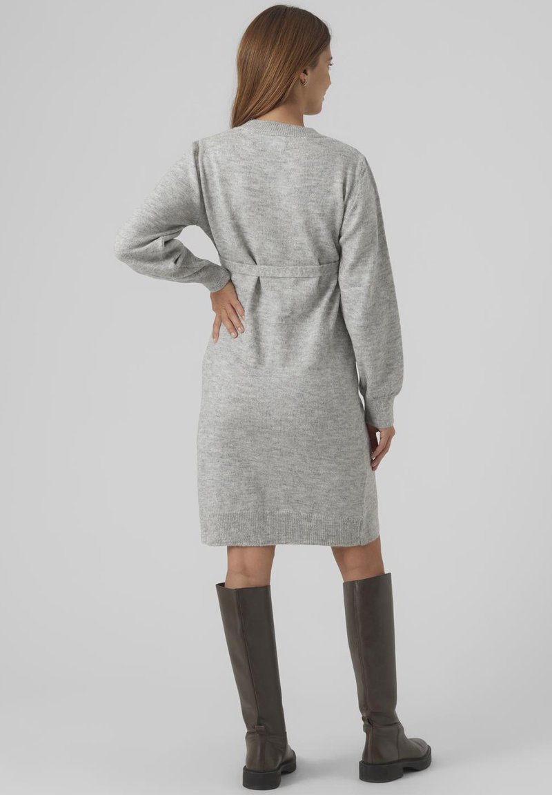 makeup for grey dress pinterest Ingrid & Isabel Button Front Sweater Maternity Dress - Taupe main image 1