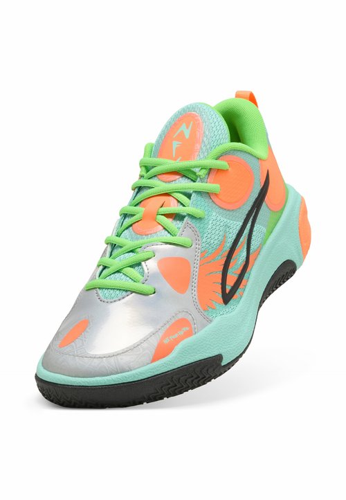 PUMA MB BASKETBALLSCHUHE UNISEX - Trainers - fluro orange pes-fluro green pes — foto 5