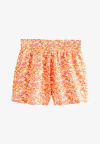 Seleccionado, orange floral lilac gingham