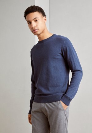 CARISMA Maglione Uomo A Maglia Fine - Scollo Rotondo, Maniche Lunghe, Morbido, Colore Beige - 2