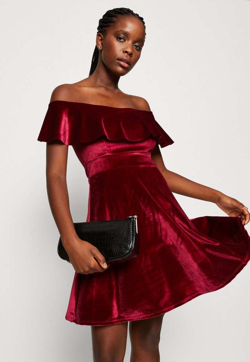 WAL G. STACEY SKATER - Cocktail dress / Party dress - wine/bordeaux -  Zalando.ie