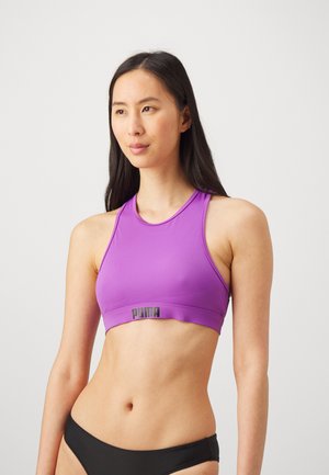 Puma SWIM WOMEN RACERBACK SWIM - Bikini augšdaļa - purple