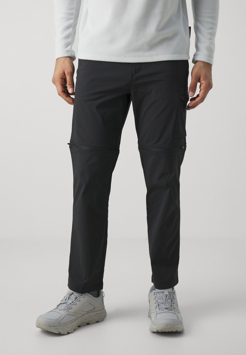 Jack Wolfskin WANDERTHIRST ZIP  - Lauko kelnės - granite black