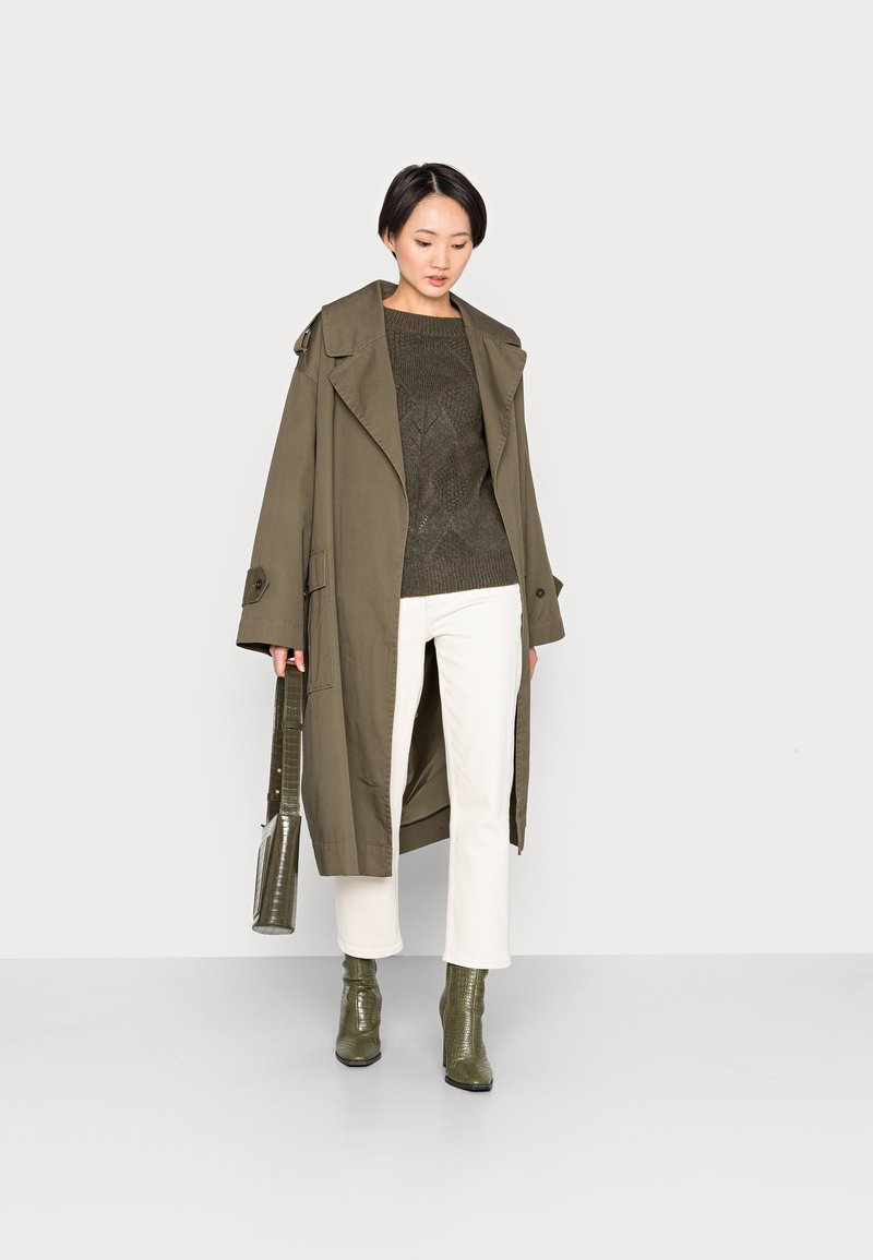 Damen Strickjacken | Marks & Spencer ROMANTIC CABLE Strickpullover onyx/khaki - VZ81217 Damen Strickjacken | Marks & Spencer ROMANTIC CABLE Strickpullover onyx/khaki - VZ81217