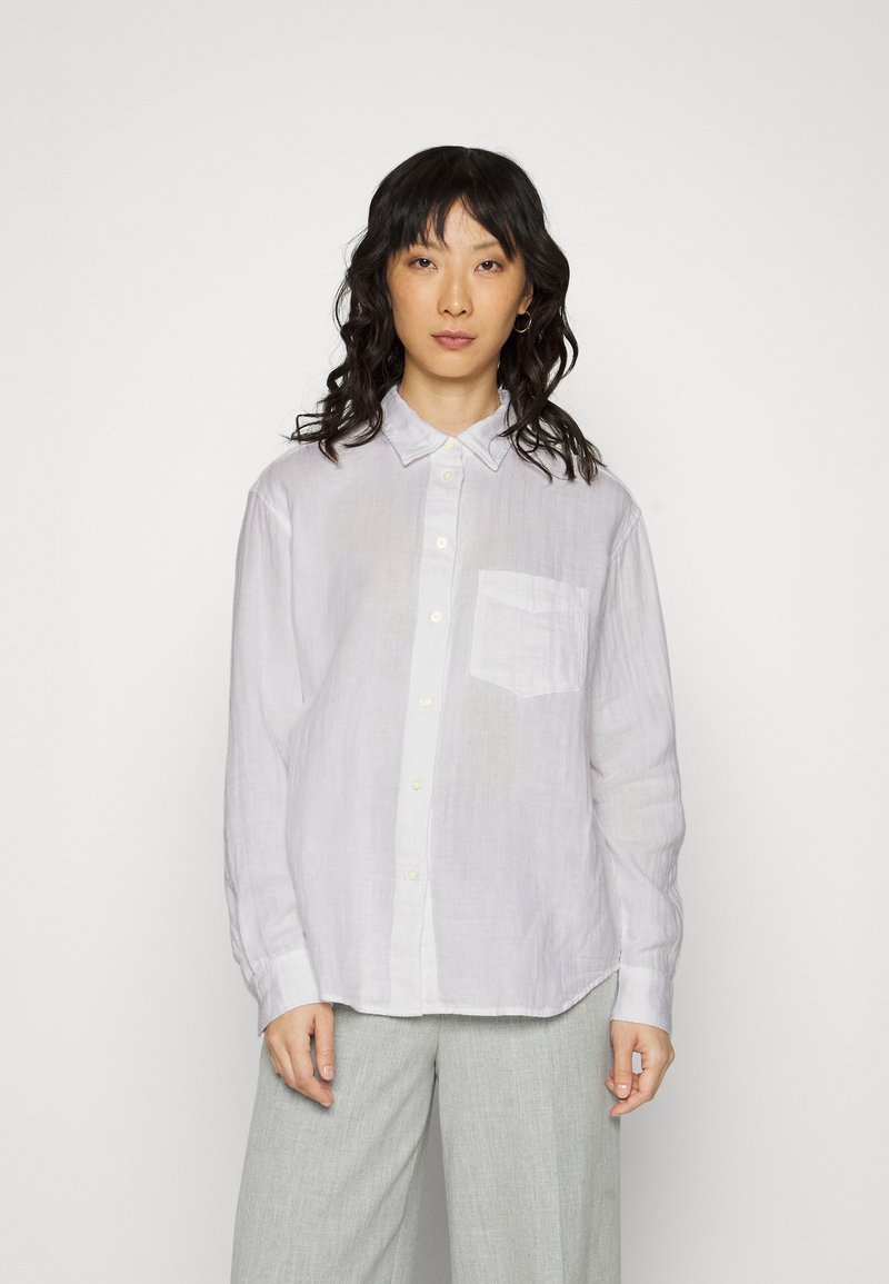 GAP GAUZE BIG Blouse optic white/zwart Zalando.be