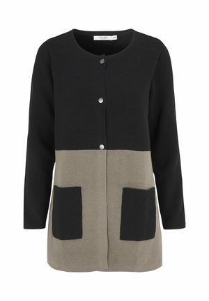 JASMINE BUTTON - Cardigan - nougat   black