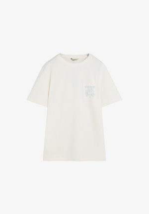 Scalpers, SCALPERS STICH CRAB TEE - T-shirt con stampa - cream