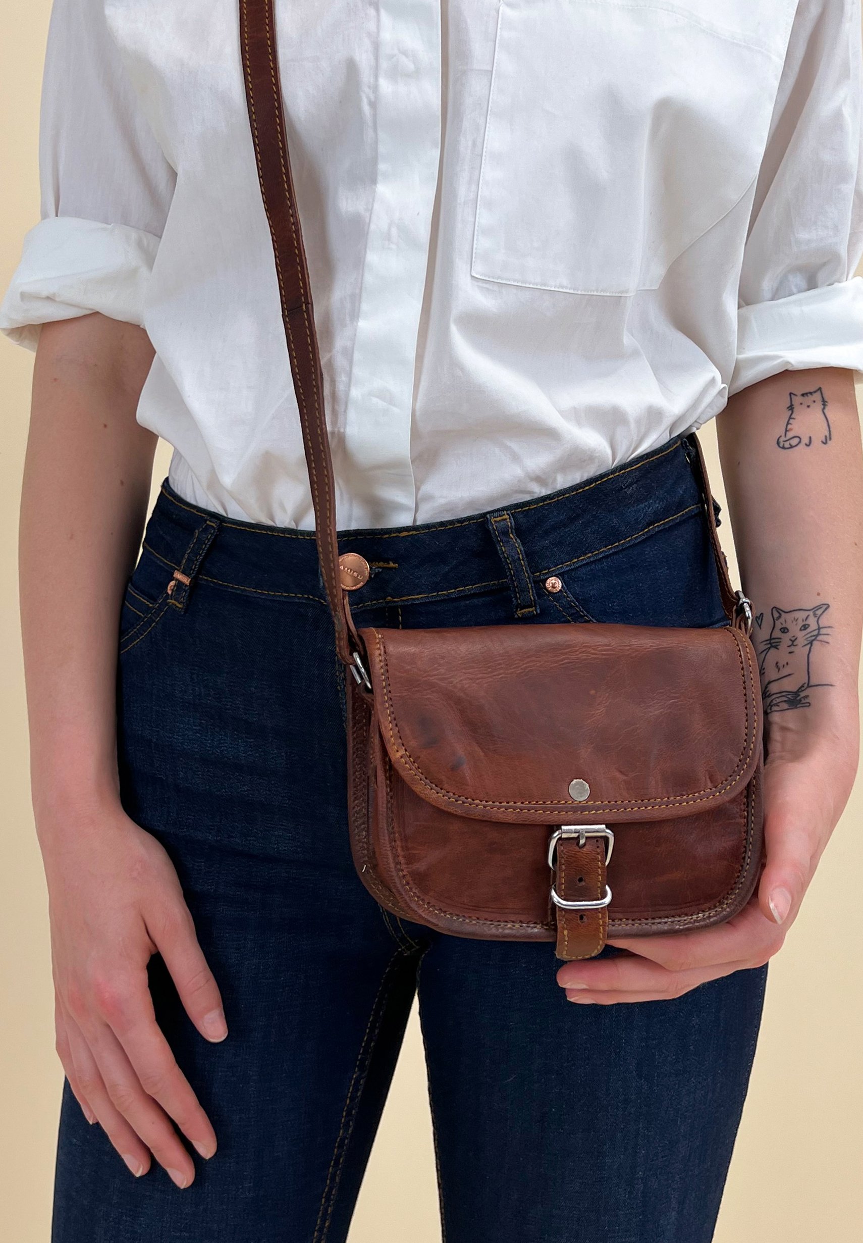 Gusti Leder MARY XS - Handtas - brown/bruin - Zalando.be
