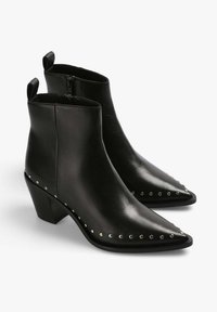 Scalpers Bottines de cowboy / motard - black