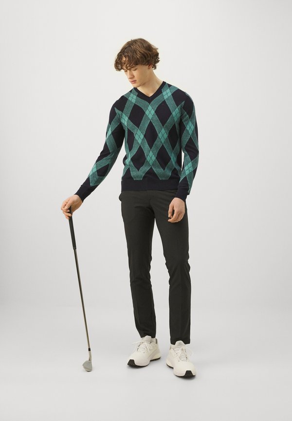 BILLY V NECK - Jumper - glenmuir teal3