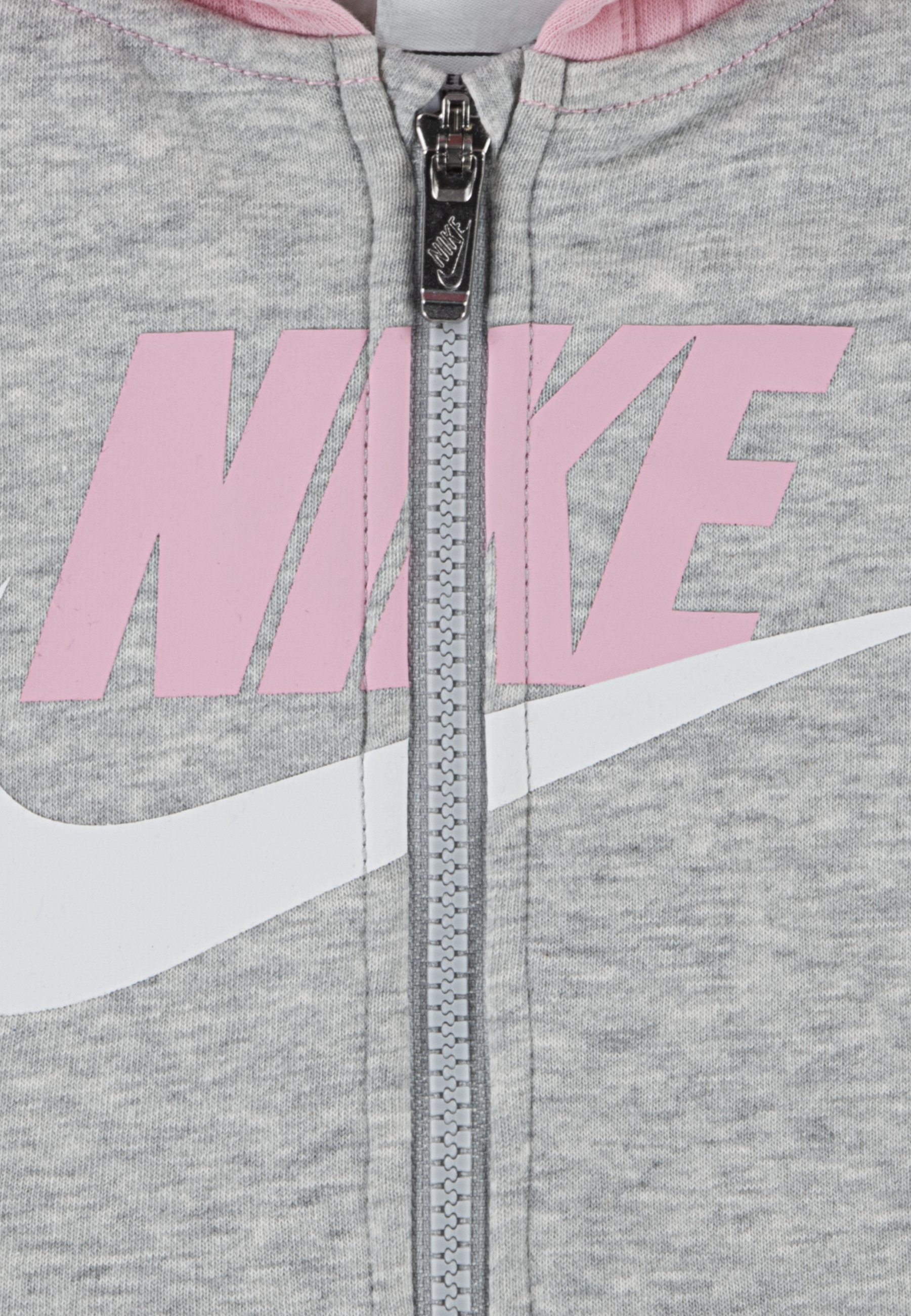 grey and pink nike tracksuit