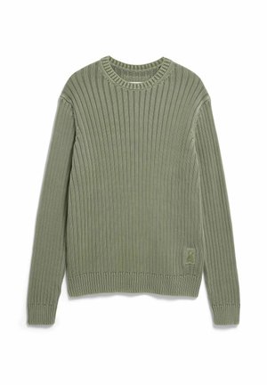 ARMEDANGELS, PIGMENT DYE - Strickpullover - fatigue green