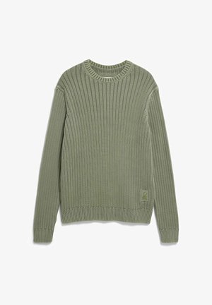ARMEDANGELS, PIGMENT DYE - Strickpullover - fatigue green