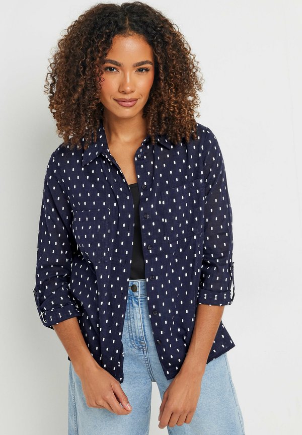 DOBBY TAB SLEEVE - Hemdbluse