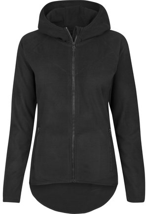 LADIES POLAR FLEECE ZIP HOODY - Giacca in pile - black