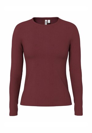 Pieces, PCRUKA LONG SLEEVED TOP - T-shirt à manches longues - tawny port