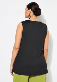 Ulla Popken SQUARE NECK  TANK - Top - black